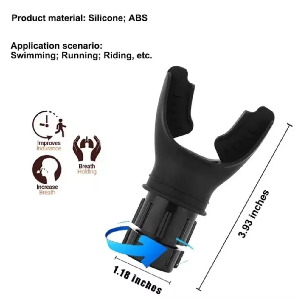 Portable Lung Capacity Abdominal Breathing Trainer with Adjustable Resistance Improve Your Lung Capacity and Sleep Quality
