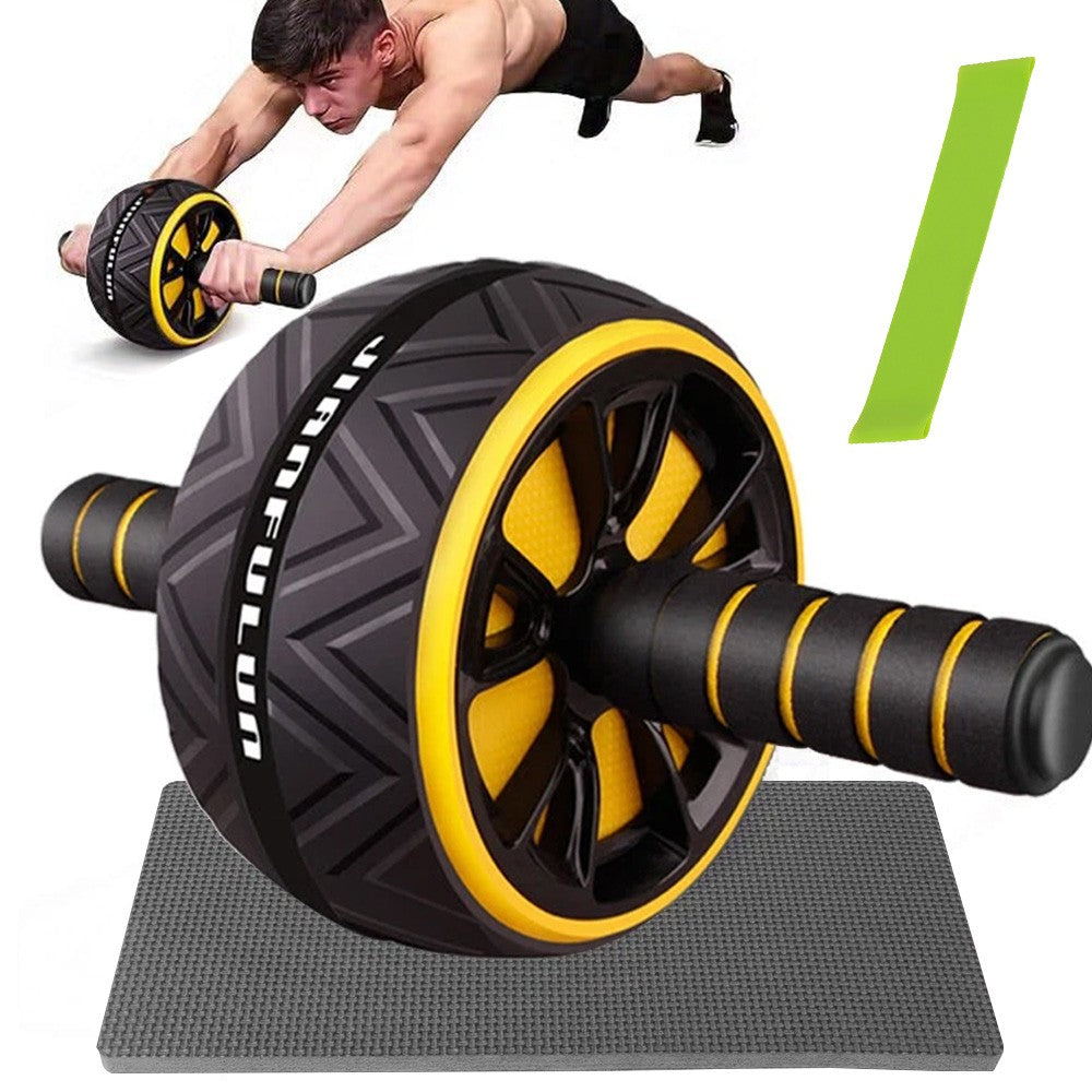 Pro Abs Roller Exercise Wheel Abdominal Core Strength Workout Muscle Cruncher