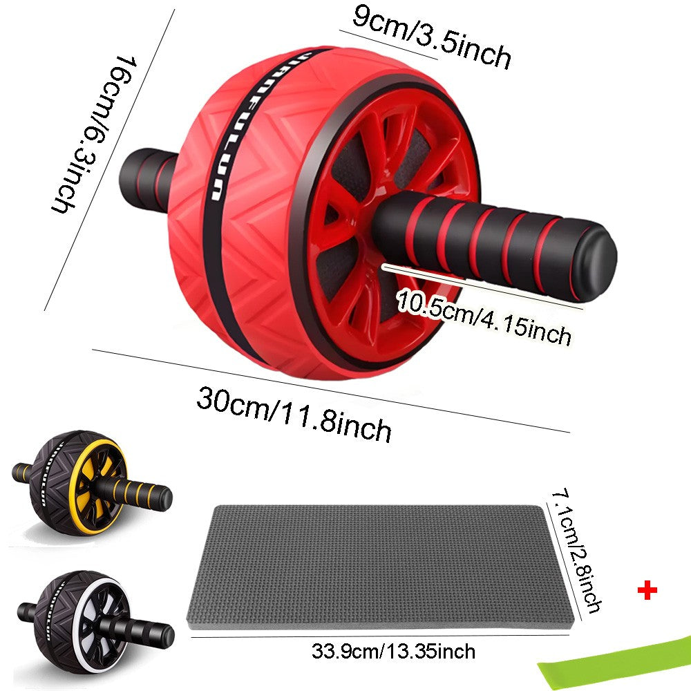 Pro Abs Roller Exercise Wheel Abdominal Core Strength Workout Muscle Cruncher