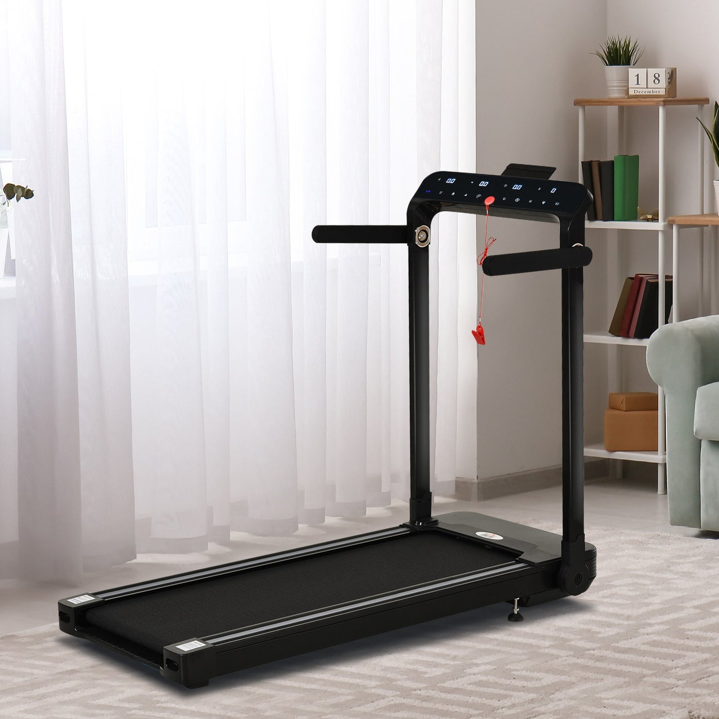 1.85HP Electric Treadmill Motorised Folding Running Machine 12 Km/H Fitness