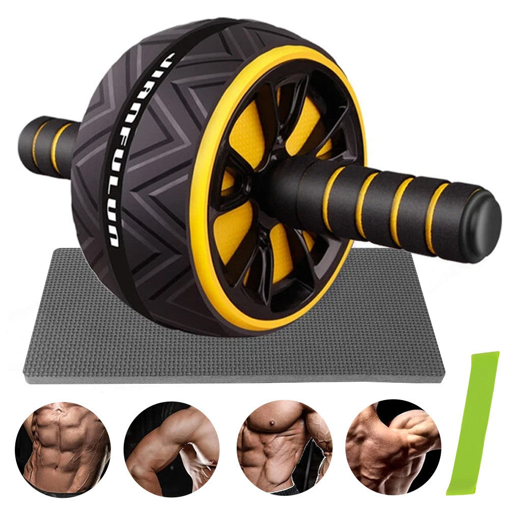 Pro Abs Roller Exercise Wheel Abdominal Core Strength Workout Muscle Cruncher