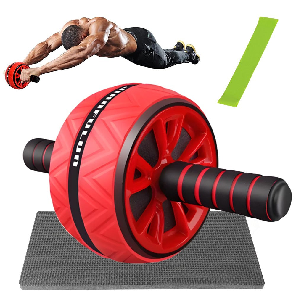 Pro Abs Roller Exercise Wheel Abdominal Core Strength Workout Muscle Cruncher
