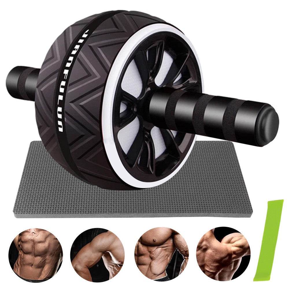 Pro Abs Roller Exercise Wheel Abdominal Core Strength Workout Muscle Cruncher