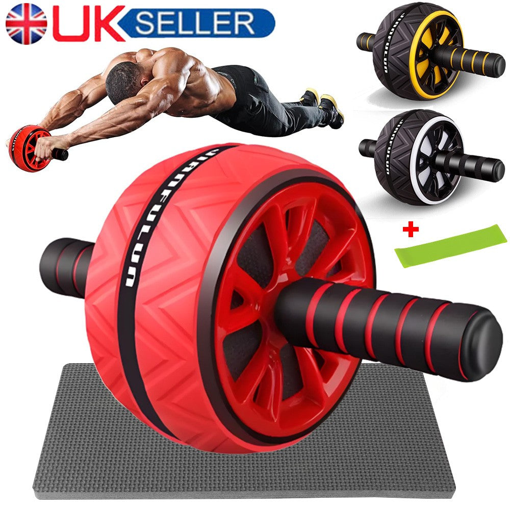 Pro Abs Roller Exercise Wheel Abdominal Core Strength Workout Muscle Cruncher
