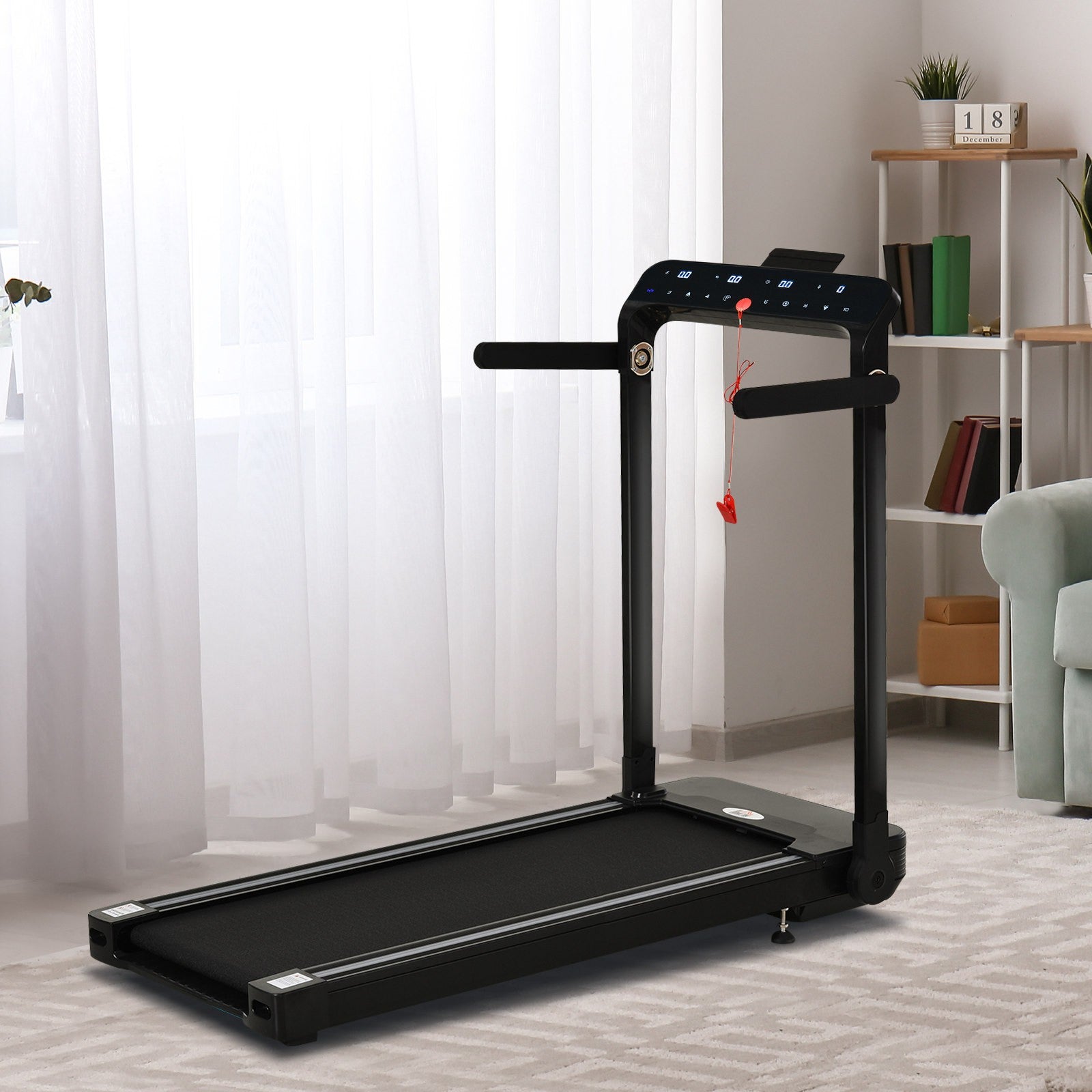 1.85HP Electric Treadmill Motorised Folding Running Machine 12 Km/H Fitness