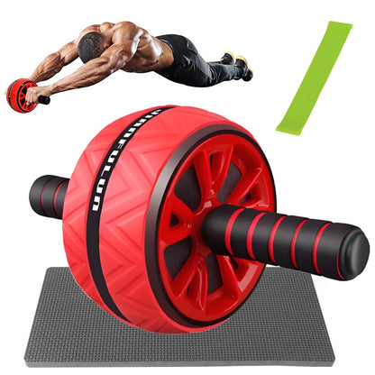 Pro Abs Roller Exercise Wheel Abdominal Core Strength Workout Muscle Cruncher