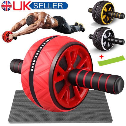 Pro Abs Roller Exercise Wheel Abdominal Core Strength Workout Muscle Cruncher